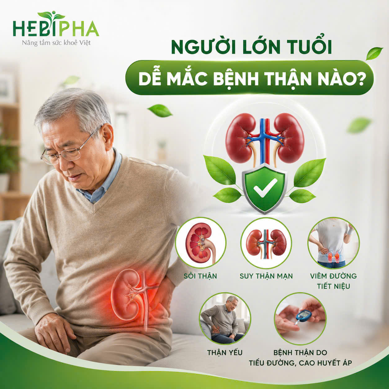Người Lớn Tuổi Dễ Mắc Bệnh Thận Nào?